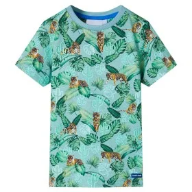 Camiseta infantil verde claro mélange 116 de , Camisetas para niños - Ref: Foro24-12406, Precio: 8,72 €, Descuento: %