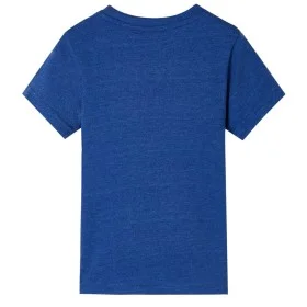 Camiseta infantil azul oscuro mélange 92 de , Camisetas para niños - Ref: Foro24-12484, Precio: 8,32 €, Descuento: %