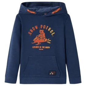 Sudadera infantil con capucha azul marino y naranja 104 de , Camisetas para niños - Ref: Foro24-12775, Precio: 12,74 €, Descu...