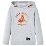 Sudadera infantil con capucha gris y naranja 128 de , Camisetas para niños - Ref: Foro24-12782, Precio: 12,74 €, Descuento: %