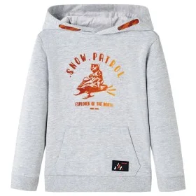 Sudadera infantil con capucha gris y naranja 104 de , Camisetas para niños - Ref: Foro24-12780, Precio: 12,74 €, Descuento: %