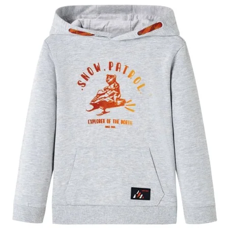Sudadera infantil con capucha gris y naranja 104 de , Camisetas para niños - Ref: Foro24-12780, Precio: 12,74 €, Descuento: %