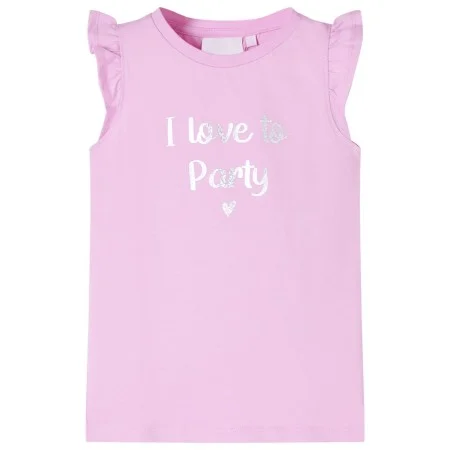 Camiseta infantil de manga volante color lila 92 de , Camisetas para niños - Ref: Foro24-10504, Precio: 8,19 €, Descuento: %