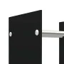Leñero de vidrio negro 40x35x60 cm de vidaXL, Bolsas y soportes de leña - Ref: Foro24-282829, Precio: 56,65 €, Descuento: %