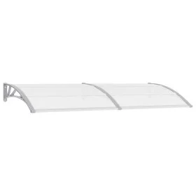 Marquesina para puerta PC gris y transparente 240x75 cm de vidaXL, Toldos - Ref: Foro24-144821, Precio: 77,10 €, Descuento: %