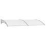 Marquesina para puerta PC gris y transparente 240x75 cm de vidaXL, Toldos - Ref: Foro24-144821, Precio: 77,10 €, Descuento: %