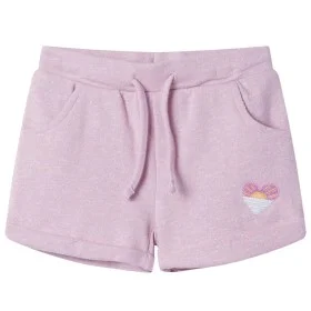 Pantalones cortos infantiles con cordón color lila mixto 140 de , Pantalones de niños - Ref: Foro24-10973, Precio: 10,50 €, D...