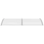 Marquesina para puerta PC gris y transparente 240x75 cm de vidaXL, Toldos - Ref: Foro24-144821, Precio: 77,10 €, Descuento: %