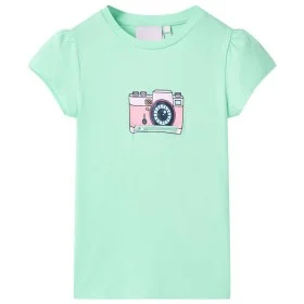 Camiseta infantil verde brillante 92 de , Camisetas para niños - Ref: Foro24-10474, Precio: 8,45 €, Descuento: %