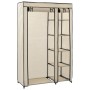 Armario plegable de tela color crema 110x45x175 cm de vidaXL, Armarios roperos - Ref: Foro24-282422, Precio: 42,60 €, Descuen...