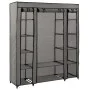 Armario con compartimentos y varillas tela gris 150x45x176 cm de vidaXL, Armarios roperos - Ref: Foro24-282436, Precio: 60,92...