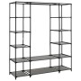 Armario con compartimentos y varillas tela gris 150x45x176 cm de vidaXL, Armarios roperos - Ref: Foro24-282436, Precio: 62,07...