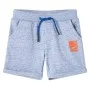 Pantalones cortos infantiles con cordón azul mélange 128 de , Pantalones de niños - Ref: Foro24-12197, Precio: 9,29 €, Descue...