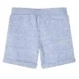 Pantalones cortos infantiles con cordón azul mélange 128 de , Pantalones de niños - Ref: Foro24-12197, Precio: 9,29 €, Descue...