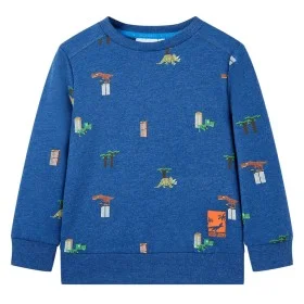 Sudadera infantil azul oscuro mélange 116 de , Camisetas para niños - Ref: Foro24-12251, Precio: 11,29 €, Descuento: %