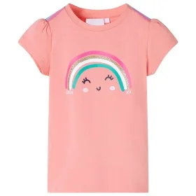 Camiseta infantil color coral claro 104 de , Camisetas para niños - Ref: Foro24-11115, Precio: 8,19 €, Descuento: %