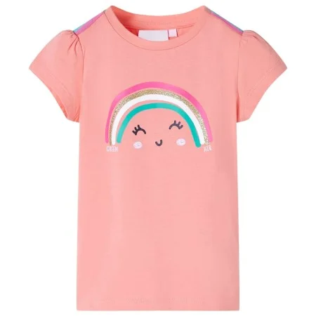 Camiseta infantil color coral claro 104 de , Camisetas para niños - Ref: Foro24-11115, Precio: 8,19 €, Descuento: %