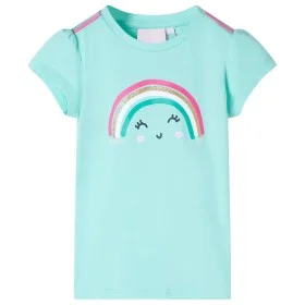 Camiseta infantil verde menta claro 140 de , Camisetas para niños - Ref: Foro24-11108, Precio: 8,19 €, Descuento: %