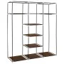 Armario con compartimentos y varillas tela marrón 150x45x175 cm de vidaXL, Armarios roperos - Ref: Foro24-282454, Precio: 48,...