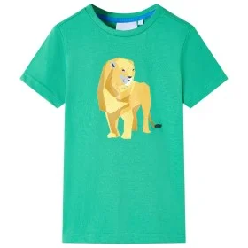 Camiseta infantil verde neón 140 de , Camisetas para niños - Ref: Foro24-11988, Precio: 7,99 €, Descuento: %