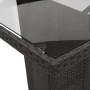 Set de comedor de jardín 9 pzas y cojines ratán sintético negro en Conjuntos de jardín | Comprar online en Foru.es