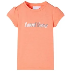Camiseta infantil de manga casquillo naranja neón 128 de , Camisetas para niños - Ref: Foro24-10657, Precio: 8,12 €, Descuent...