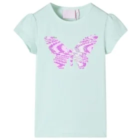 Light mint cap sleeve children's t-shirt size 104 by , Kids T-shirts - Ref: Foro24-10835, Price: 8,24 €, Discount: %