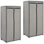 Armarios 2 unidades gris 75x50x160 cm de vidaXL, Armarios roperos - Ref: Foro24-282444, Precio: 43,43 €, Descuento: %