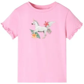 Bright pink short-sleeved children's t-shirt size 116 by , Kids T-shirts - Ref: Foro24-10681, Price: 8,24 €, Discount: %