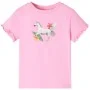 Camiseta infantil de manga corta rosa brillante 140 de , Camisetas para niños - Ref: Foro24-10683, Precio: 8,24 €, Descuento: %