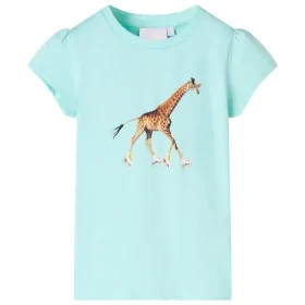 Camiseta infantil aguamarina claro 92 de , Camisetas para niños - Ref: Foro24-10564, Precio: 8,52 €, Descuento: %