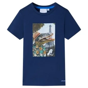 Camiseta infantil azul oscuro 116 de , Camisetas para niños - Ref: Foro24-11756, Precio: 8,19 €, Descuento: %