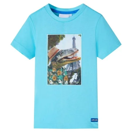 Aquamarine children's t-shirt size 116 by , Kids T-shirts - Ref: Foro24-11761, Price: 8,19 €, Discount: %