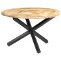 Mesa de comedor redonda de madera maciza de mango 120x76 cm de vidaXL, Mesas de cocina y de comedor - Ref: Foro24-282762, Pre...