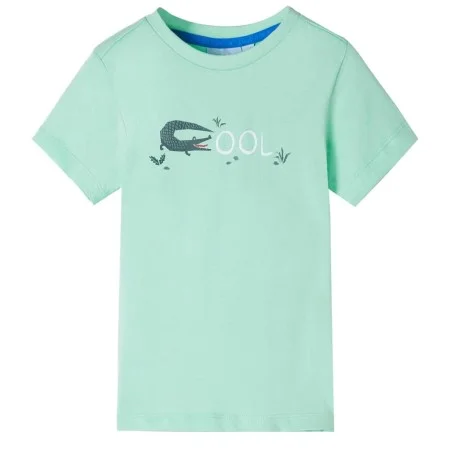 Camiseta infantil de manga corta verde claro 140 de , Camisetas para niños - Ref: Foro24-12093, Precio: 8,06 €, Descuento: %