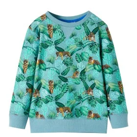 Sudadera infantil verde claro melange 116 de , Camisetas para niños - Ref: Foro24-12411, Precio: 12,41 €, Descuento: %