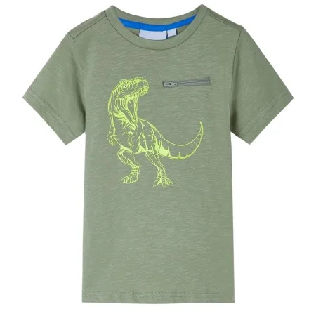 Camiseta infantil de manga corta caqui claro 104 de , Camisetas para niños - Ref: Foro24-12210, Precio: 8,12 €, Descuento: %