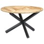 Mesa de comedor redonda de madera maciza de mango 120x76 cm de vidaXL, Mesas de cocina y de comedor - Ref: Foro24-282762, Pre...