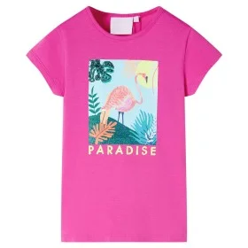 Camiseta infantil rosa oscuro 116 de , Camisetas para niños - Ref: Foro24-11136, Precio: 8,45 €, Descuento: %
