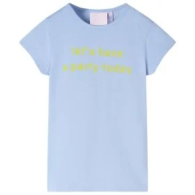 Camiseta infantil azul claro 92 de , Camisetas para niños - Ref: Foro24-11084, Precio: 7,79 €, Descuento: %