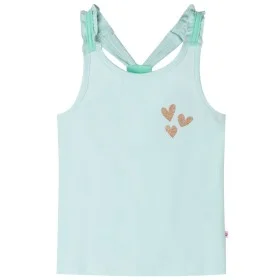 Camiseta de tirantes infantil verde menta claro 116 de , Camisetas para niños - Ref: Foro24-10526, Precio: 7,93 €, Descuento: %