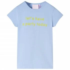 Camiseta infantil azul claro 116 de , Camisetas para niños - Ref: Foro24-11086, Precio: 7,79 €, Descuento: %