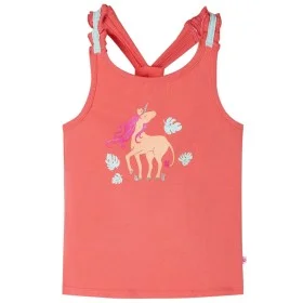 Camiseta de tirantes infantil color coral 116 de , Camisetas para niños - Ref: Foro24-10676, Precio: 8,39 €, Descuento: %