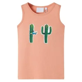 Camiseta de tirantes infantil naranja claro 104 de , Camisetas para niños - Ref: Foro24-12500, Precio: 7,79 €, Descuento: %