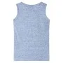 Camiseta de tirantes infantil azul melange 140 de , Camisetas para niños - Ref: Foro24-12498, Precio: 7,79 €, Descuento: %