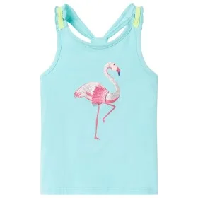 Camiseta de tirantes infantil verde menta claro 140 de , Camisetas para niños - Ref: Foro24-11143, Precio: 8,30 €, Descuento: %