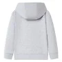 Sudadera infantil con capucha y cremallera gris 104 de , Camisetas para niños - Ref: Foro24-12360, Precio: 12,91 €, Descuento: %