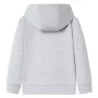 Sudadera infantil con capucha y cremallera gris 128 de , Camisetas para niños - Ref: Foro24-12362, Precio: 17,44 €, Descuento: %