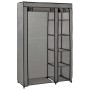 Armarios plegables 2 unidades de tela gris 110x45x175 cm de vidaXL, Armarios roperos - Ref: Foro24-282425, Precio: 75,84 €, D...