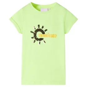 Camiseta infantil amarillo neón 92 de , Camisetas para niños - Ref: Foro24-11174, Precio: 7,99 €, Descuento: %